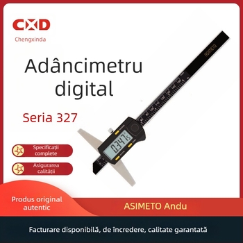 Ștanjen digital pentru adâncime, cu afișaj electronic, seria 327, precizie înaltă