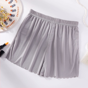 Pantaloni de siguranță Ice Silk pentru femei, talie înaltă, țesătură rib, poliester