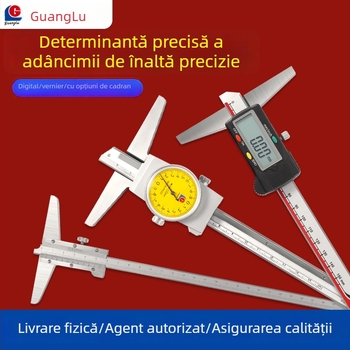 Guanglu caliper digital pentru măsurarea adâncimii — oțel inoxidabil, precizie înaltă