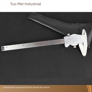 Tuomei caliper vernier digital de clasă industrială, oțel inoxidabil, protecție la șocuri bidirecțională, set de măsurare
