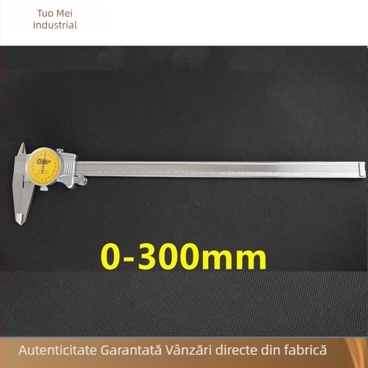 Tuomei caliper vernier digital de clasă industrială, oțel inoxidabil, protecție la șocuri bidirecțională, set de măsurare