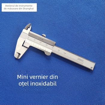 Caliper Vernier din oțel inoxidabil, design integrat, cu ceas, pentru bijuterii și pietre prețioase