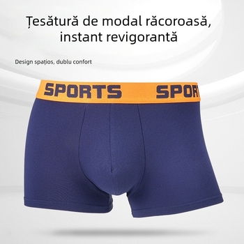 Boxeri bărbați din Modal, elasticitate ridicată, respirabili, talie medie