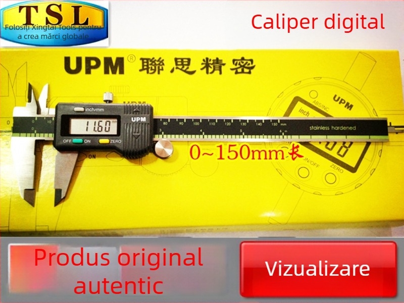 Șubler digital cu afișaj LCD, game de măsură 0-150 mm și 200-300 mm