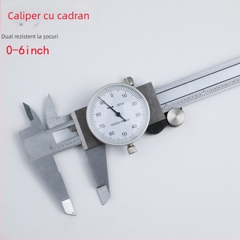 Caliper Vernier HUOTO, oțel carbon, rezoluție 0.001 in