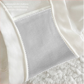 Slipuri femei – bumbac 60-count, respirabile, talie medie, dantelă, căptușeală din mătase de mulberry