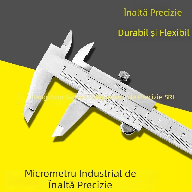 Șubler Vernier, precizie înaltă, din oțel carbon, tip închis
