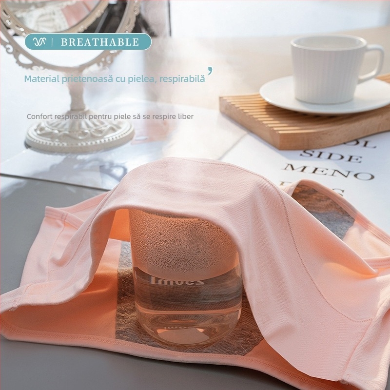 Chilot menstrual femei, anti-scurgere, talie înaltă, stil bikini, din Milk Silk, material principal 95% bumbac, căptușeală zonei genitale 95% bumbac, uscare rapidă