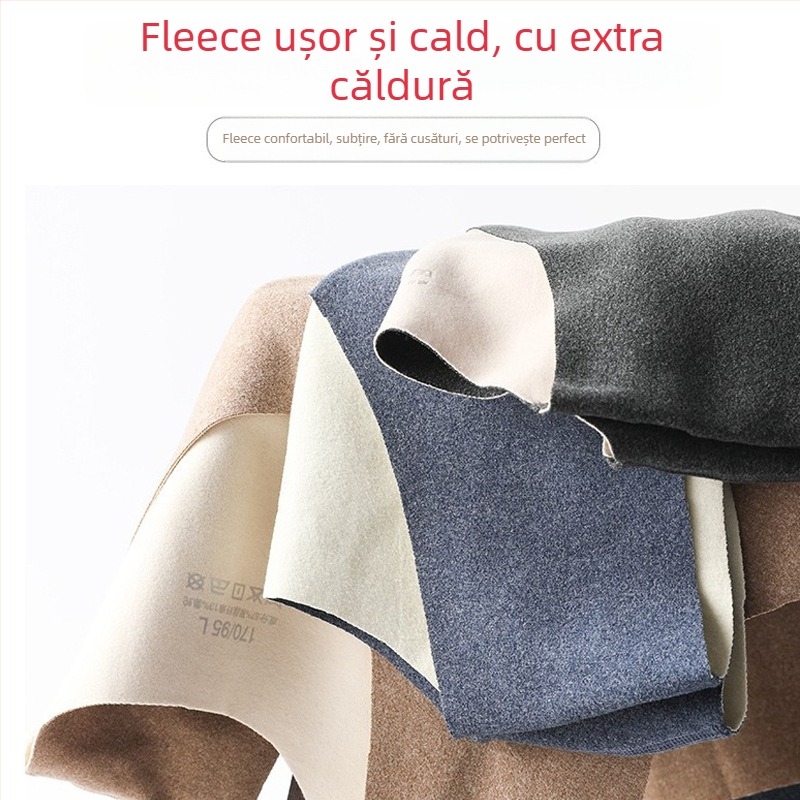 Vesta termică fără cusături pentru bărbați, căptușită cu fleece, strat de bază, poliester 80–90%, 161–180 g/m²