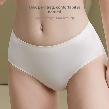 Chiloți femei fără cusături, talie medie, respirabil