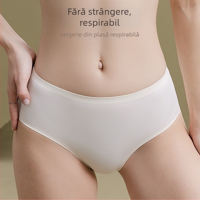 Chiloți femei fără cusături, talie medie, respirabil