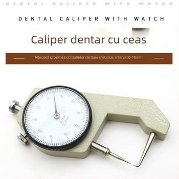 Caliper dentar cu afișaj dial pentru măsurarea grosimii, pentru tehnicieni dentari