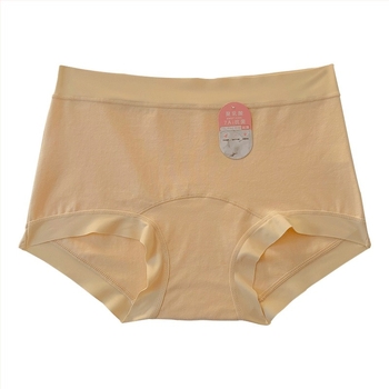 Chiloți din bumbac pentru fete, talie medie, fără linii vizibile, antibacterieni și respirabili