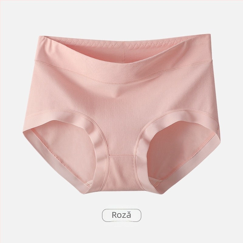 Chiloți de damă din bumbac, antibacteriali, respirabili, talie medie, 90-95% bumbac