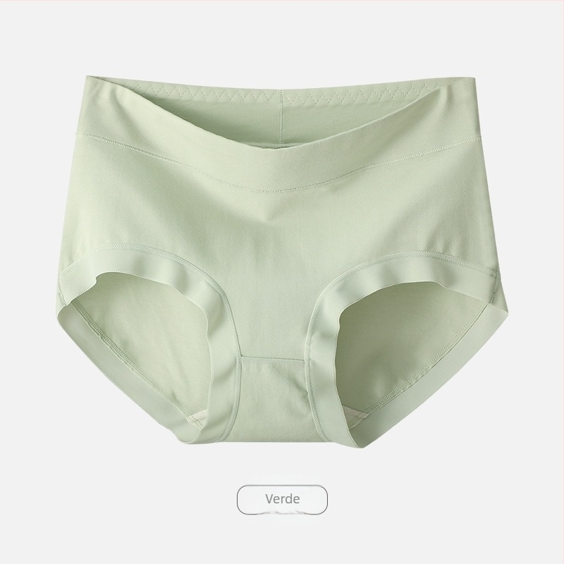 Chiloți de damă din bumbac, antibacteriali, respirabili, talie medie, 90-95% bumbac