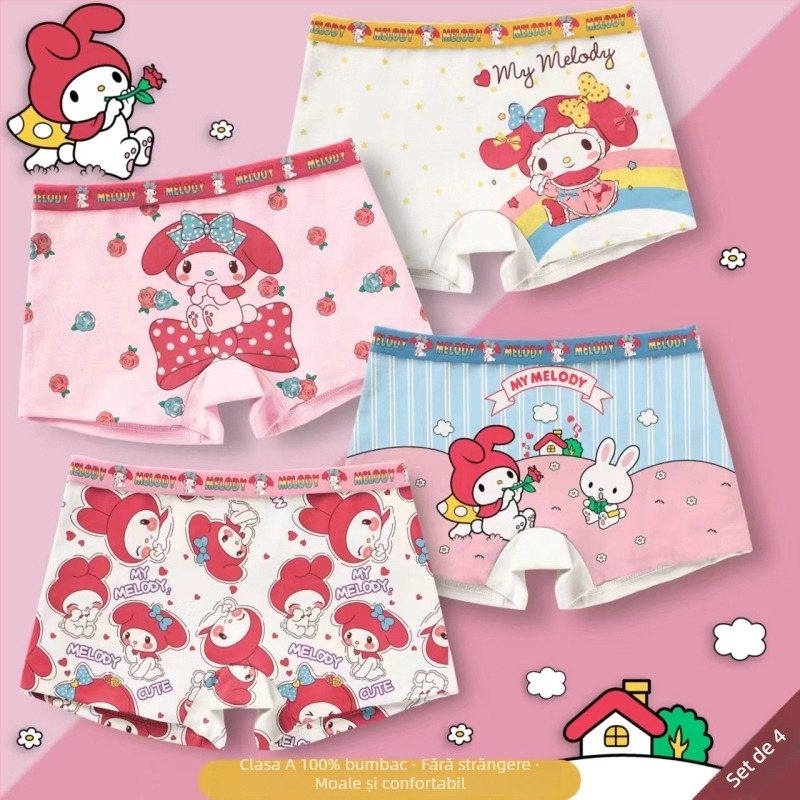 Chiloți pentru fete cu desen animat, din bumbac 95% 5% elastan, siguranță Clasă A, pentru vârsta 3–8 ani (toamna 2023)