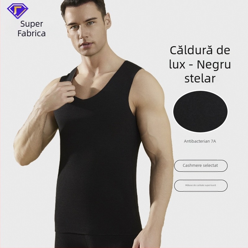 Vesta termică pentru bărbați De Velvet, căptușită cu fleece, antibacteriană, antistatice, țesătură grea 301-350 g/m2, acril 30-50%