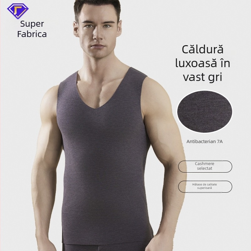 Vesta termică pentru bărbați De Velvet, căptușită cu fleece, antibacteriană, antistatice, țesătură grea 301-350 g/m2, acril 30-50%