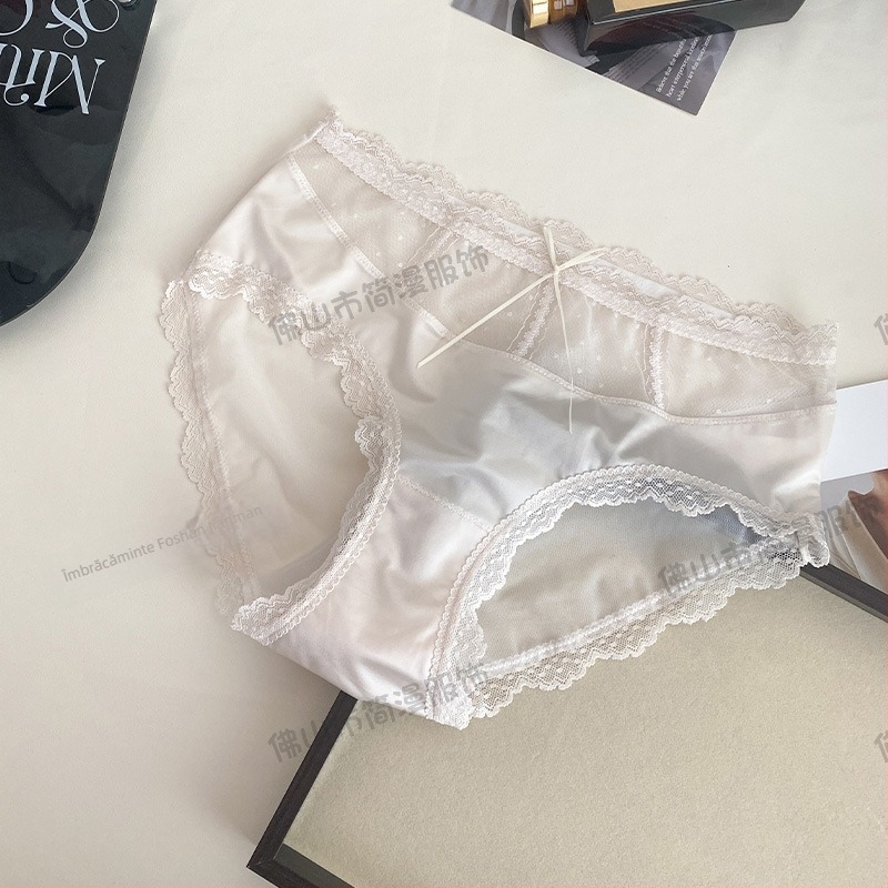 Chiloți de damă din dantelă – dantelă din nylon; căptușeală de crotch 100% bumbac; fără cusături; respirabile