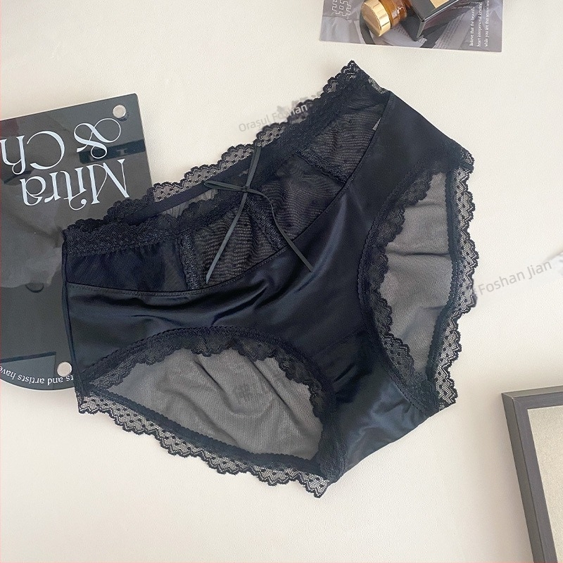 Chiloți de damă din dantelă – dantelă din nylon; căptușeală de crotch 100% bumbac; fără cusături; respirabile