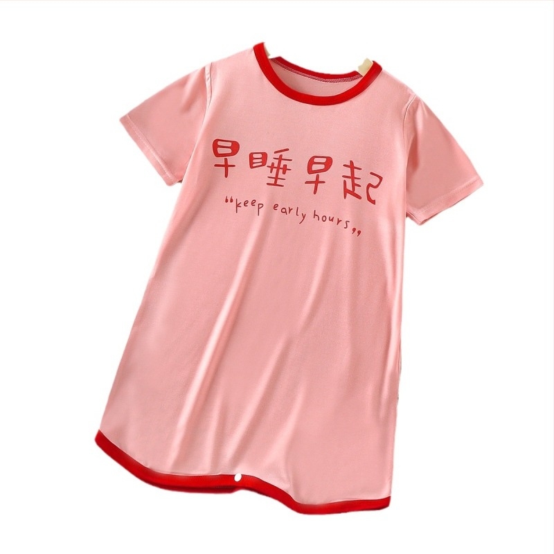 Rochie de noapte pentru copii din modal pentru vară, țesătură subțire, absorbție a umidității, 94% modal (viscoză), stil personal