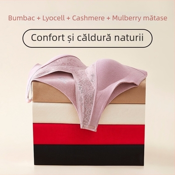 Vesta termică pentru femei din Lyocell, cu perne pentru sân, țesătură dublu-strat, decolteu în V, stil pulover