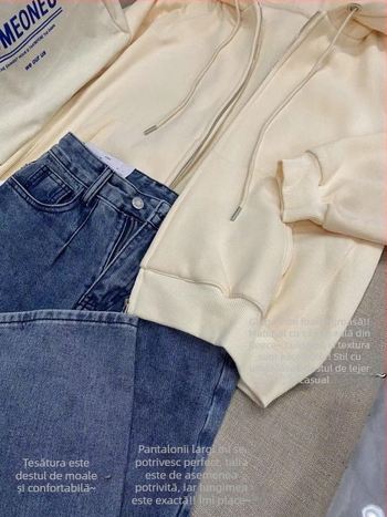 Cardigan cu fermoar pentru femei, culoare crem-caisa, croială largă, toamnă–iarna, înaltă calitate, piesă la modă
