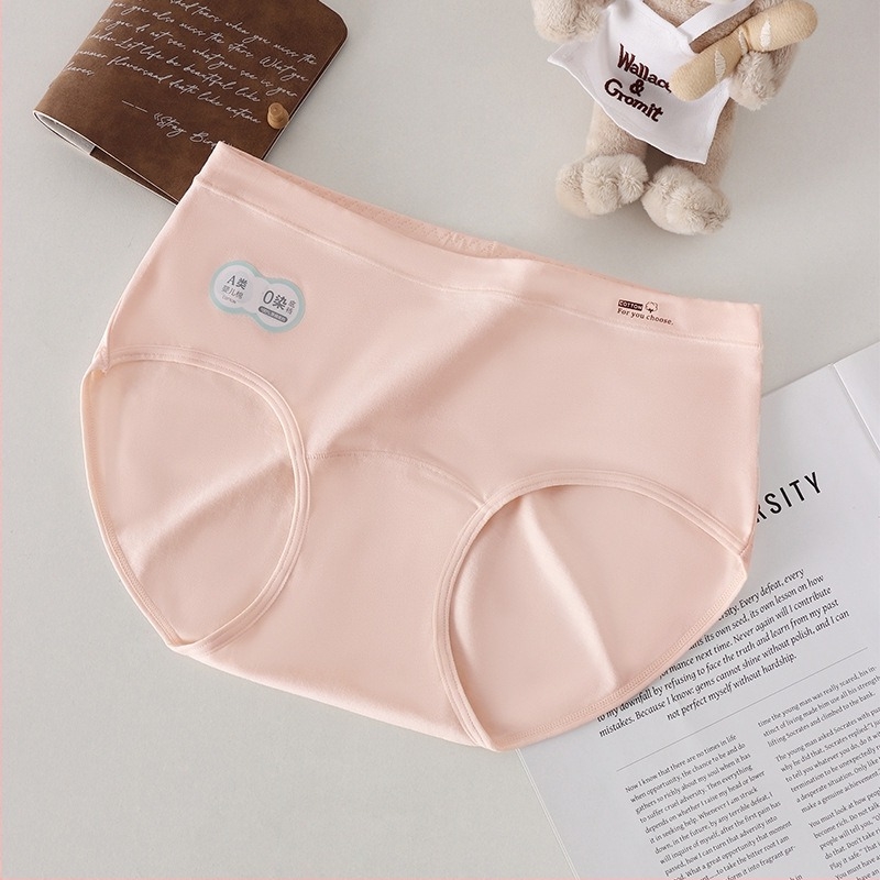 Lenjerie intimă din bumbac pentru fetițe, zona inghinală necolorată, antibacterian 10A, crotch extins, talie medie