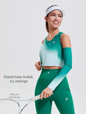 Manșete de protecție solară pentru exterior, unisex, poliester, model gradient, pentru ciclism și activități în aer liber