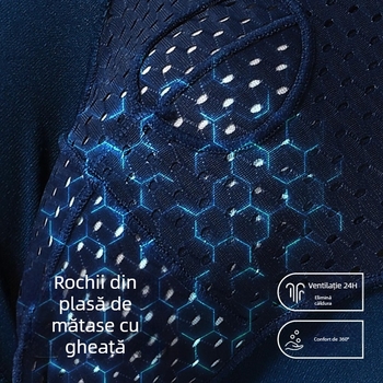 Chiloți bărbați cu susținere testiculară și separare în stil glonț, buzunar Ice Silk pentru varice | respirabili, viscoză, tricot, căptușire din nylon, talie medie