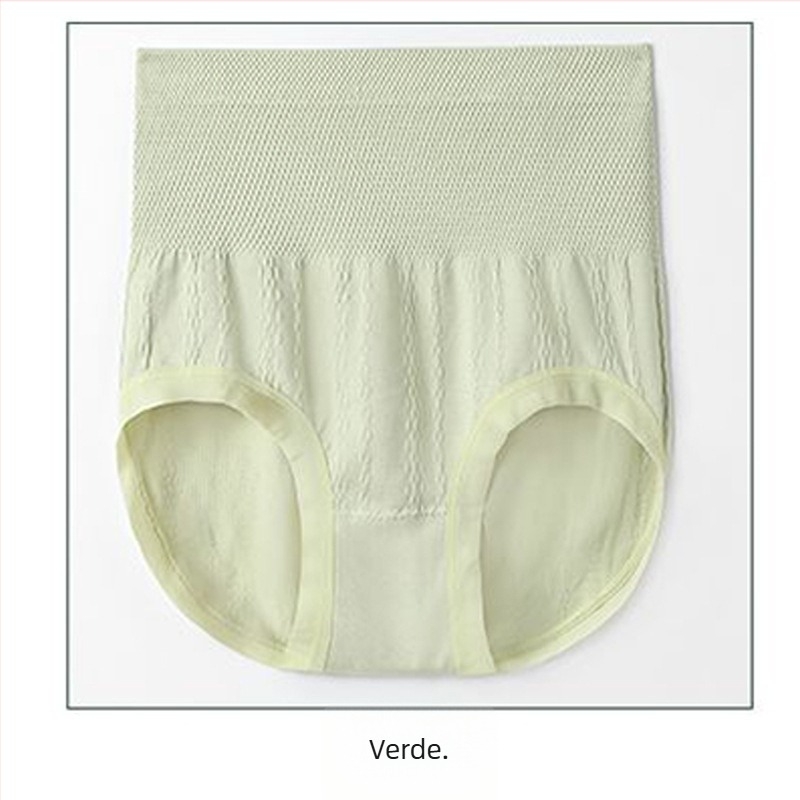 Chiloți femei talie înaltă, fără cusături, pentru controlul abdomenului, din poliester, tricot