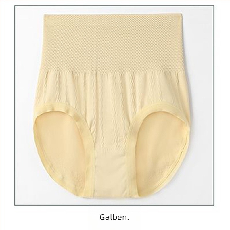 Chiloți femei talie înaltă, fără cusături, pentru controlul abdomenului, din poliester, tricot