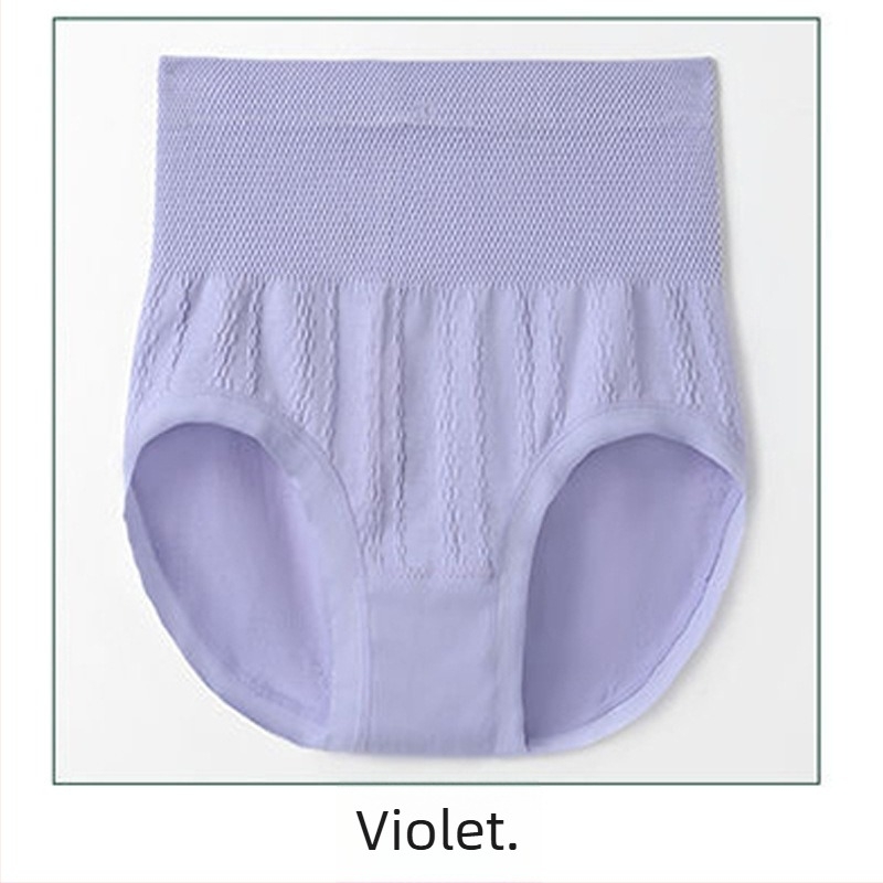 Chiloți femei talie înaltă, fără cusături, pentru controlul abdomenului, din poliester, tricot