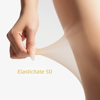 Colanți 5D anti-zgârie, ultra-subțiri, culoare solidă, cu fir core-spun, nylon 70–80%