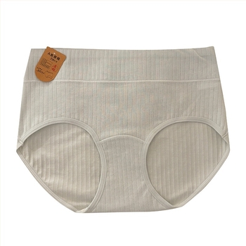 Chiloți pentru fete din bumbac antibacterian, talie înaltă, respirabili, căptușeală a-zonei genitale 100% bumbac