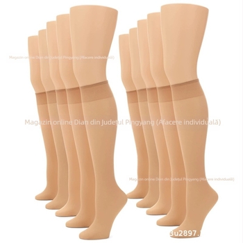 Șosete de mătase pentru femei, până la gambe, fără cusături, ultra-subțiri, denier 10D