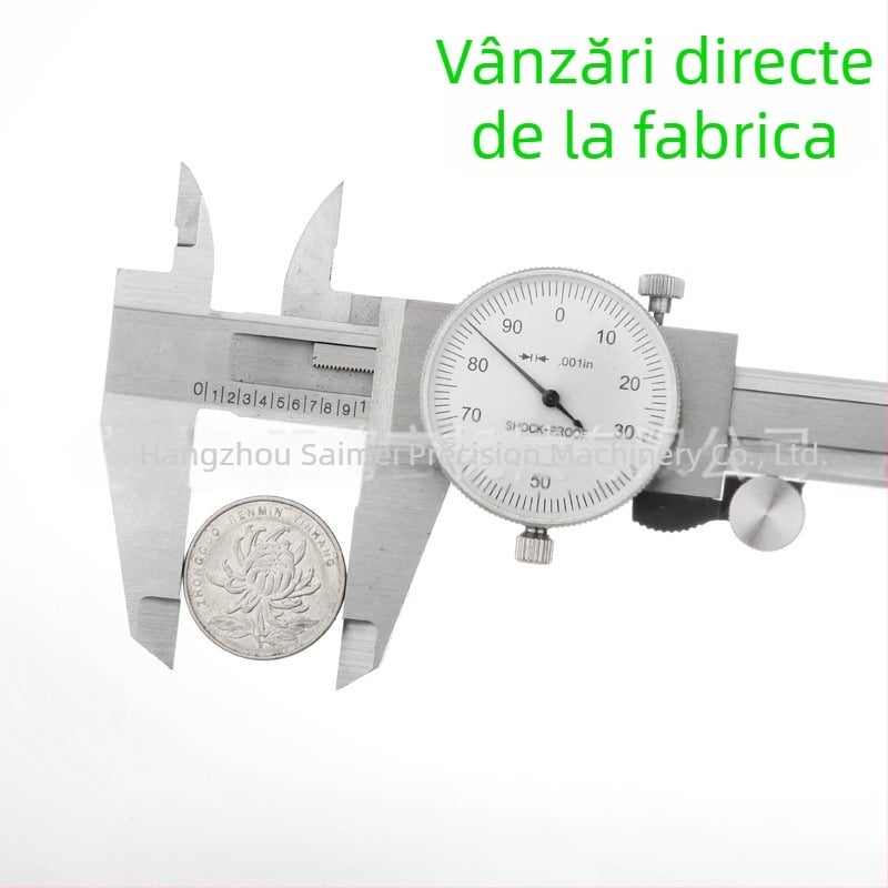 Caliper cu cadran, interval 0-150 mm / 0-6 in, rezoluție 0.001 in