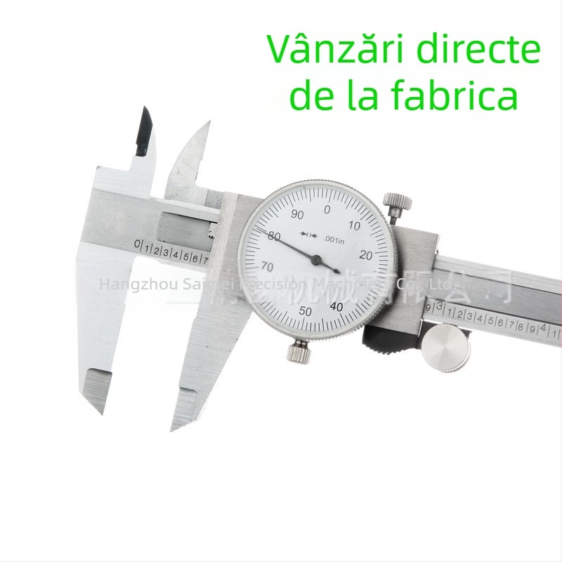 Caliper cu cadran, interval 0-150 mm / 0-6 in, rezoluție 0.001 in