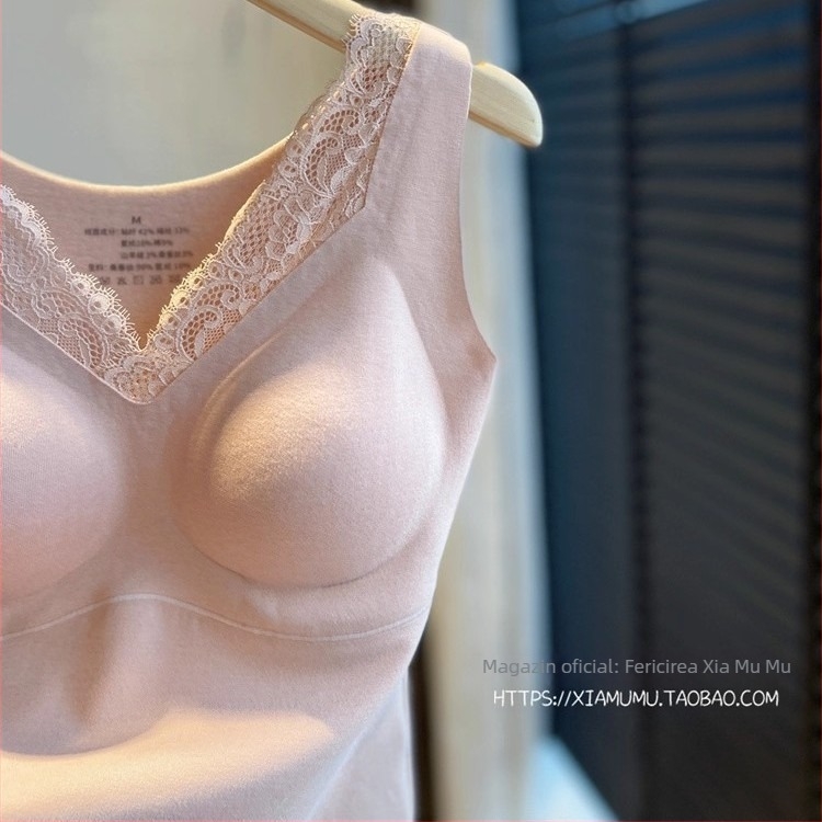 Vesta termică fără cusături, cu pernă integrată pentru bust, croială Slim, exterior din fibre acrilice, căptușeală din mătase Mulberry, iarnă-toamnă, bretele fixe