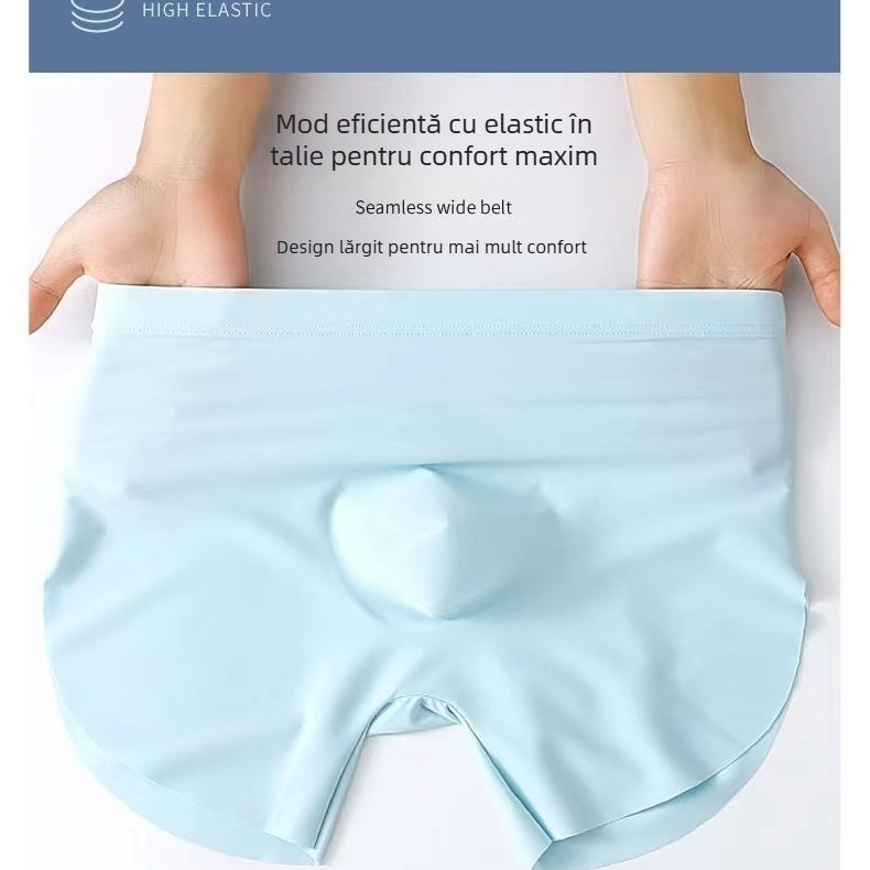 Boxer bărbați Ice Silk, țesătură principală 95-100% poliester, căptușeală inghinală 80-90% nylon, respirabil, uscare rapidă