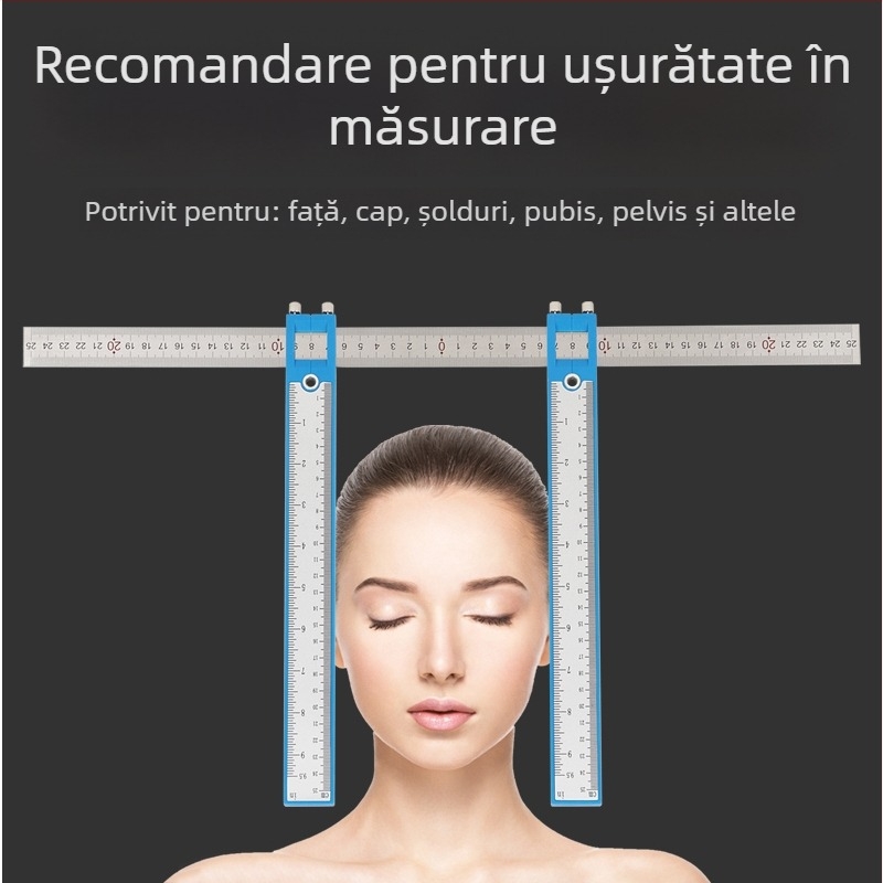 Rigla ortopedică manuală cu ceas pentru măsurarea lățimii feței, a zonei inghinale, a șoldului și a pelvisului