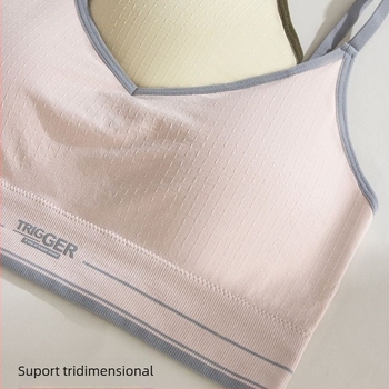 Top sportiv din nylon fără cusături, decolteu în V, țesătură subțire 101–120 g/m², potrivit pentru toate anotimpurile