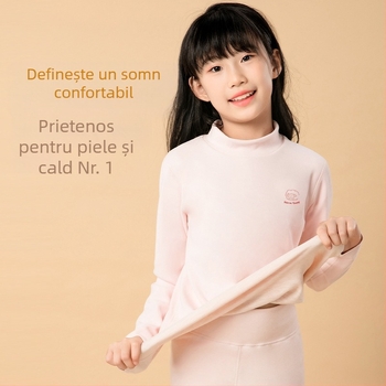 Tricou termic de bază cu auto-încălzire, unisex, mâneci lungi, culoare solidă, țesătură groasă 251–300 g/m², căptușeală velur, 80–90% poliester
