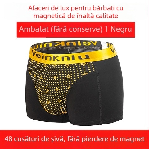 VeinKniu Boxeri bărbați, material modal, conținut principal 90–95% modal, căptușeală a zonei genitale 100% poliester, talie medie