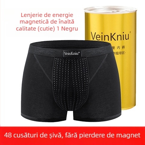 VeinKniu Boxeri bărbați, material modal, conținut principal 90–95% modal, căptușeală a zonei genitale 100% poliester, talie medie
