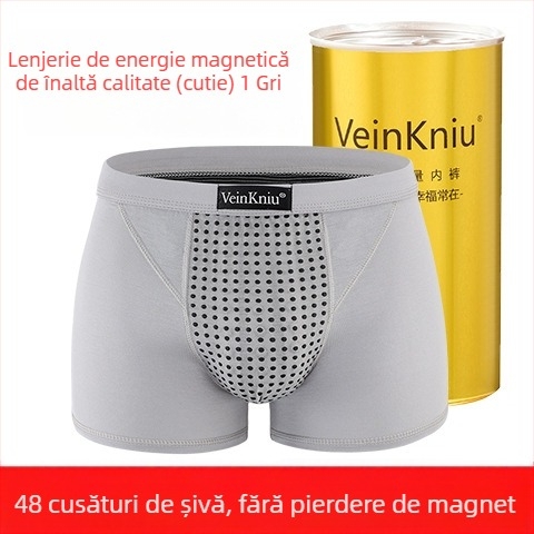 VeinKniu Boxeri bărbați, material modal, conținut principal 90–95% modal, căptușeală a zonei genitale 100% poliester, talie medie