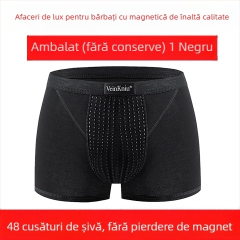 VeinKniu Boxeri bărbați, material modal, conținut principal 90–95% modal, căptușeală a zonei genitale 100% poliester, talie medie