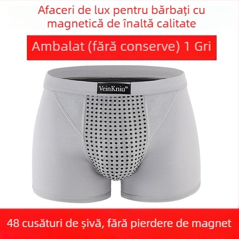 VeinKniu Boxeri bărbați, material modal, conținut principal 90–95% modal, căptușeală a zonei genitale 100% poliester, talie medie
