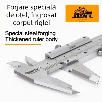 Golden Tiger caliper Vernier, afișaj mecanic, pentru prelucrare, pachet de 50