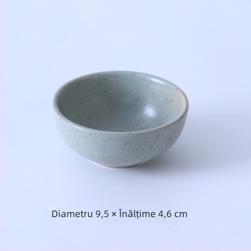 Set ceramic pentru masă în stil montan, glazură cuptor, patru piese pentru hot pot și grătar